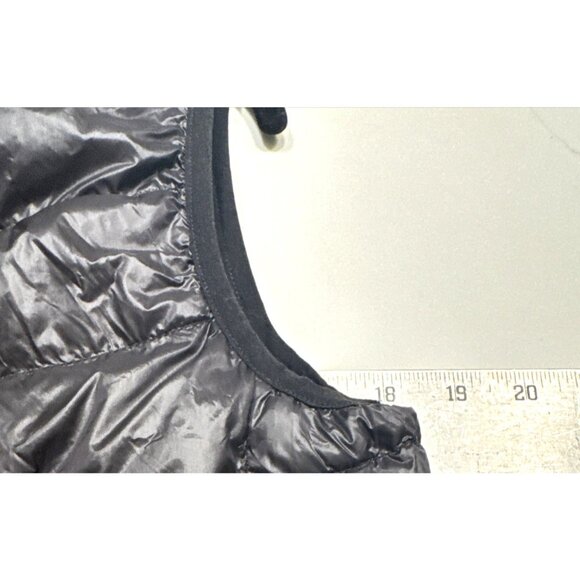 ANNIL Black Zip Front Down Filled Puffer Vest with Pockets - Picture 5 of 6